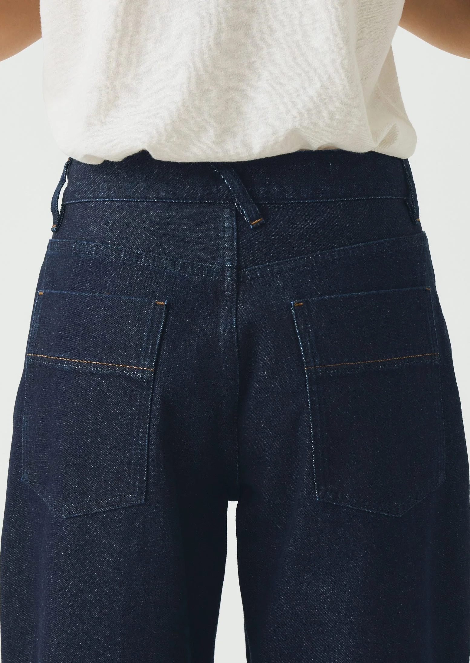 Tapered Indigo Denim Pants | Indigo - Image 4