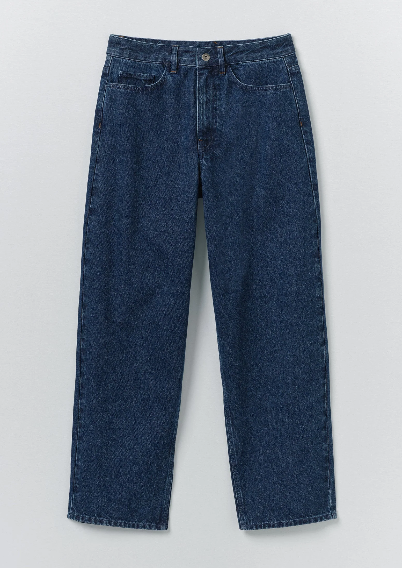 Tapered Indigo Denim Pants | Mid Blue - Image 6
