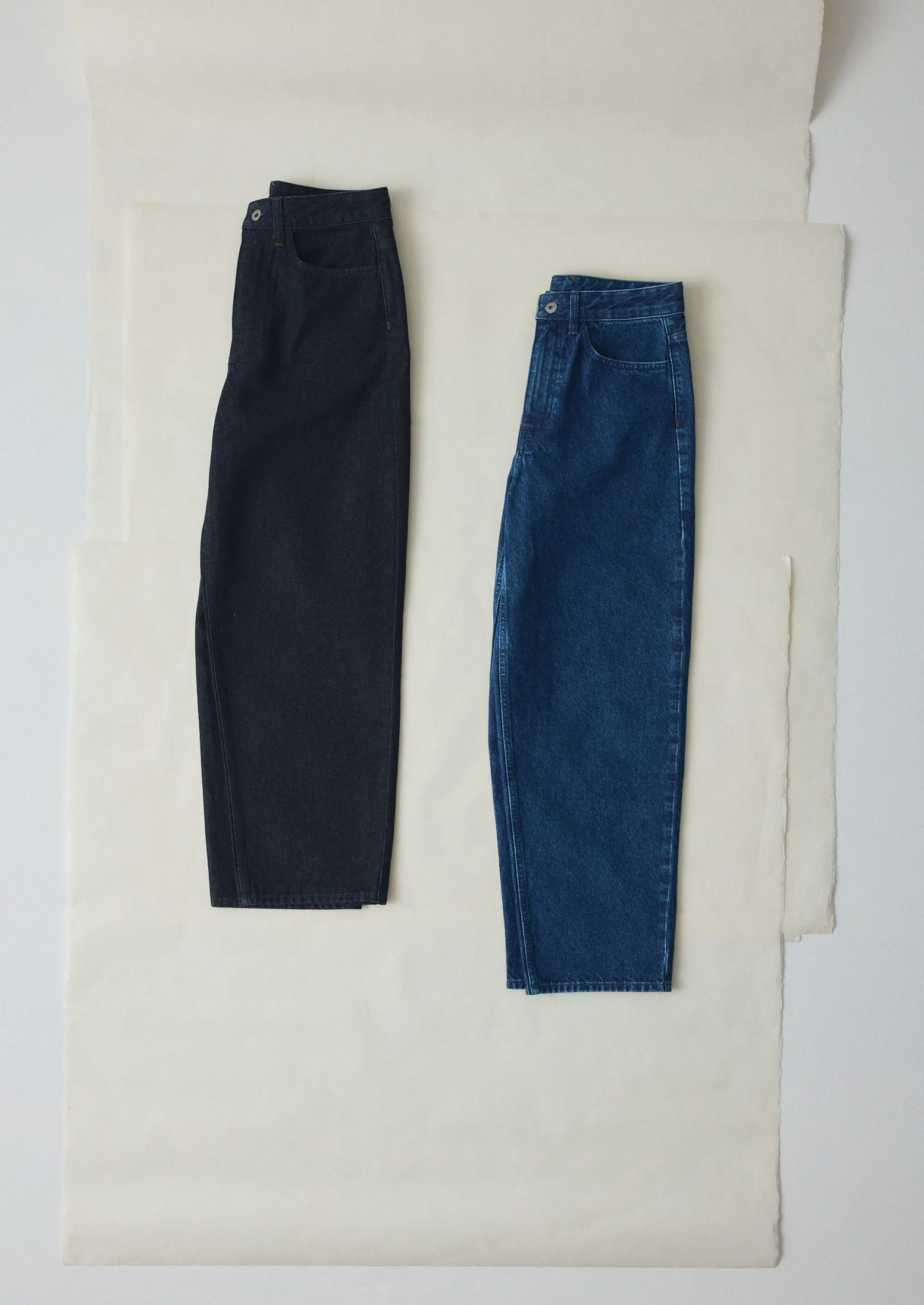 Tapered Indigo Denim Pants | Mid Blue - Image 7
