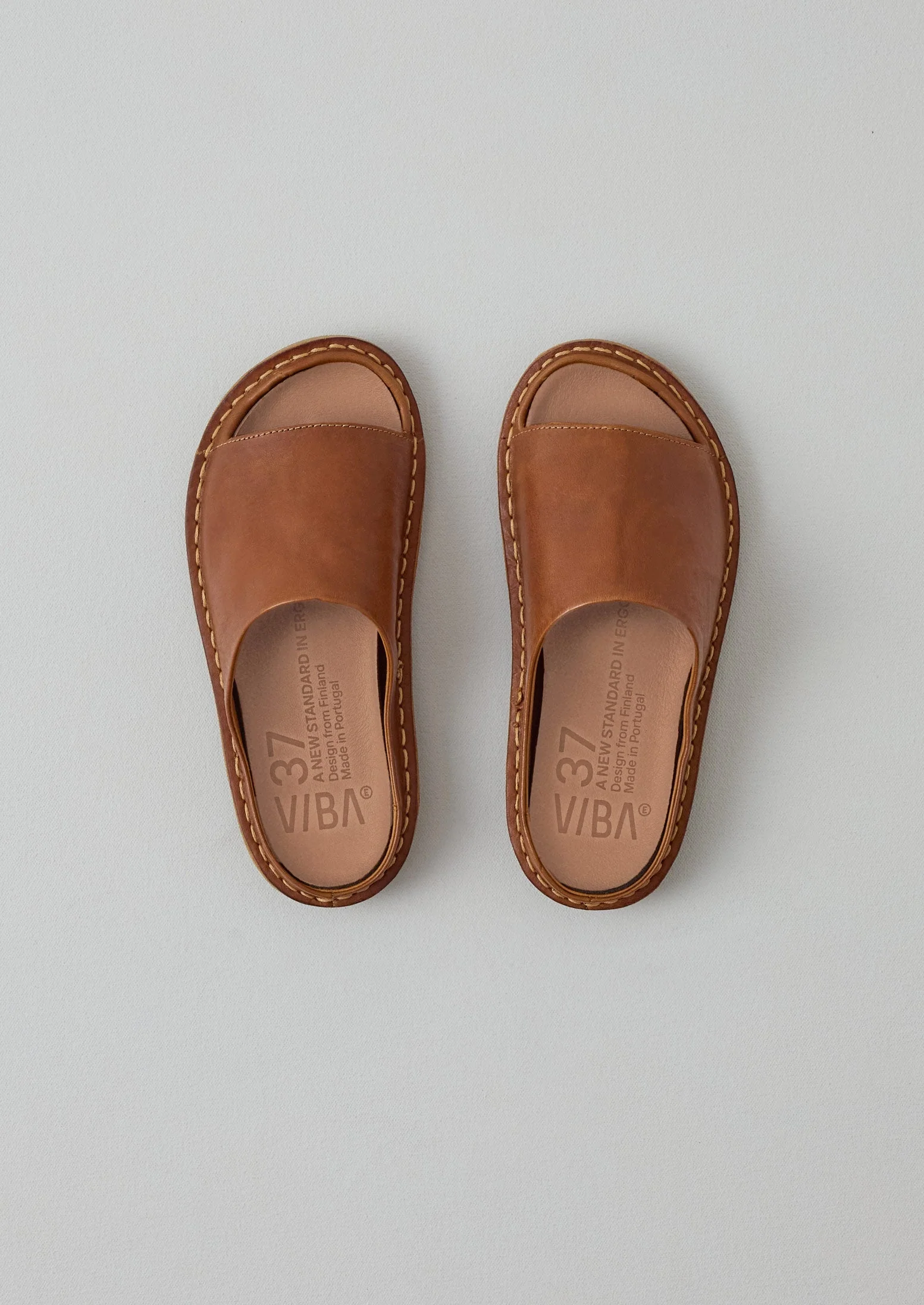 Vibae Open Toe Sandals | Tan - Image 3