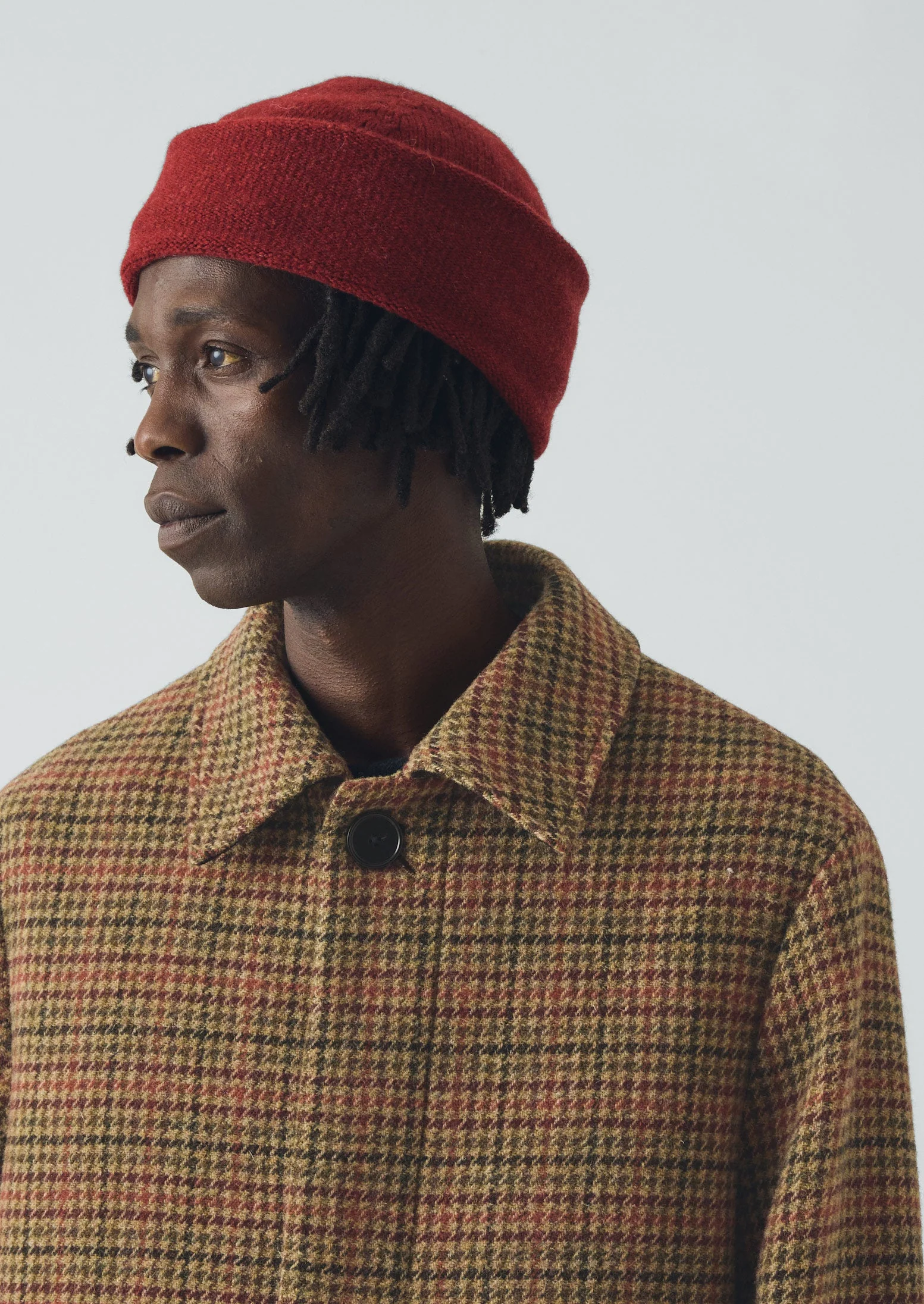 Washed Lambswool Beanie | Red Rock - Image 5